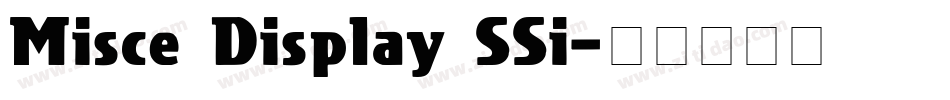 Misce Display SSi字体转换